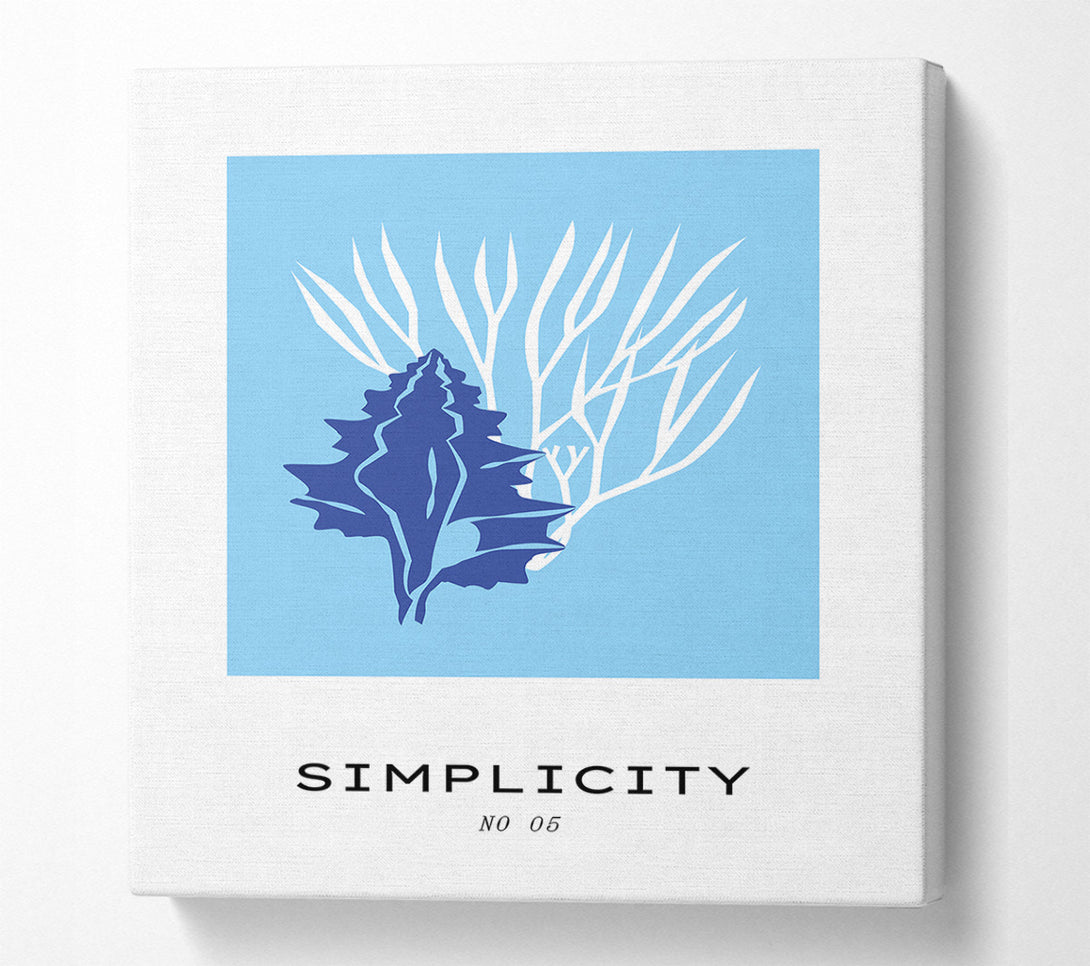  A Canvas Print of Simple Corals Canvas Wall Art