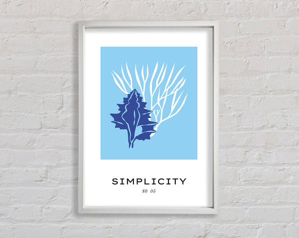 Simple Corals Framed Print