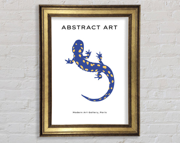 The Blue Gecko Framed Print