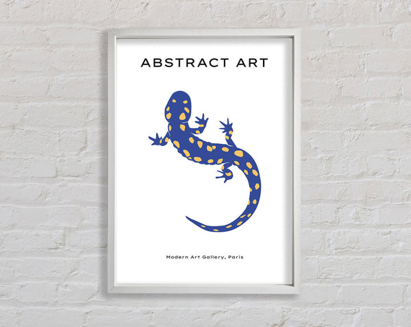 The Blue Gecko Framed Print
