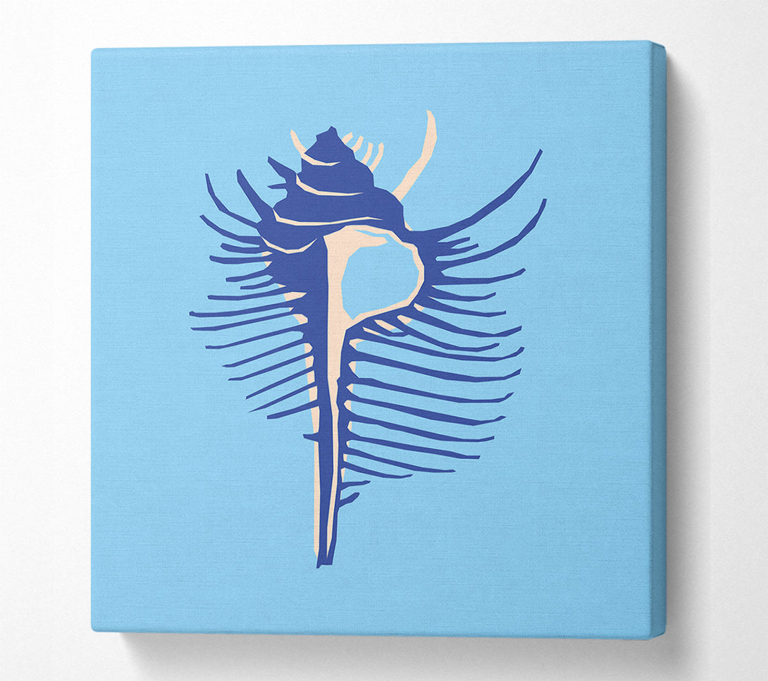  A Canvas Print of Big Blue Shell Canvas Art