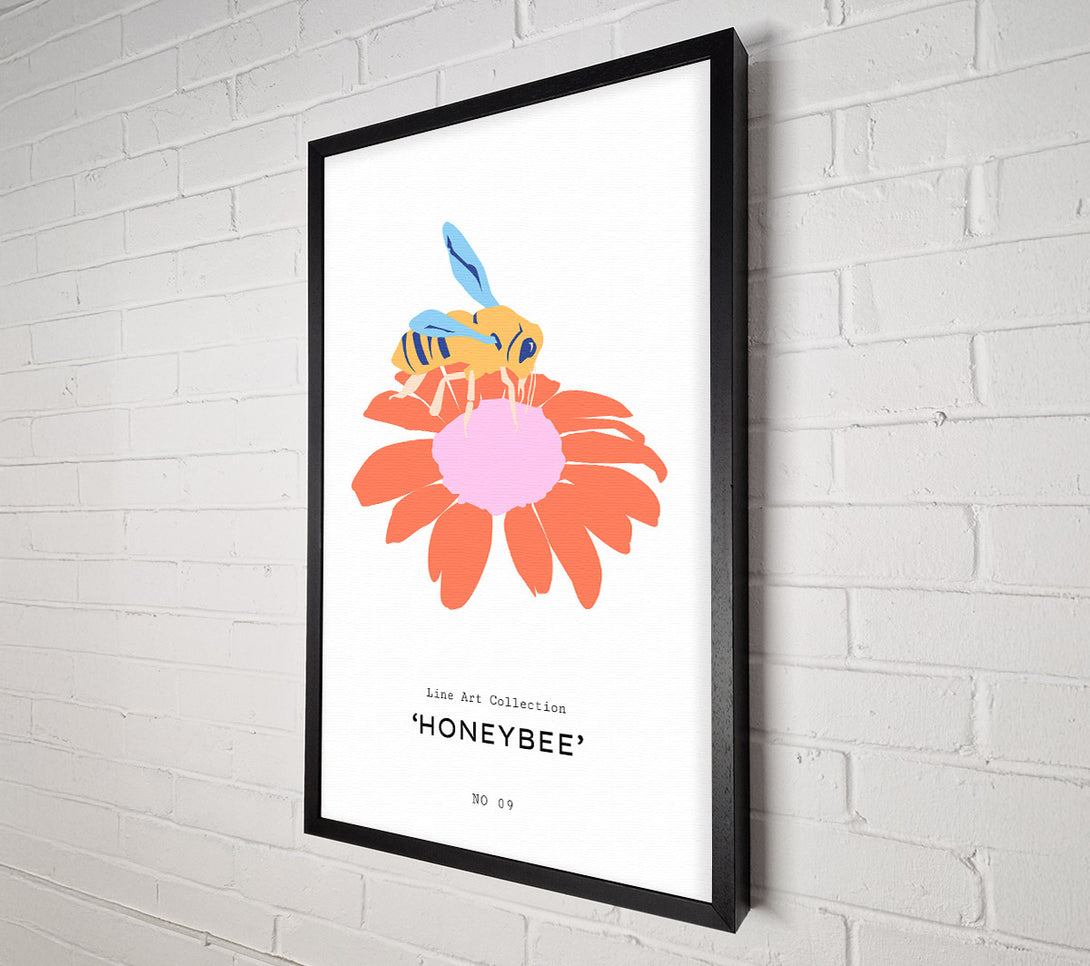  A Canvas Print of Modern Honey Bee Canvas Print