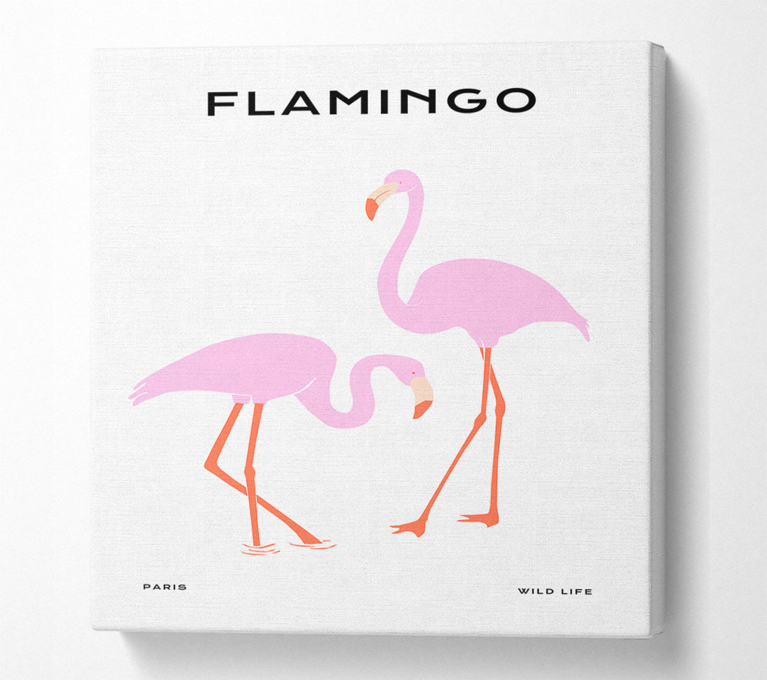  A Canvas Print of Pink Flamingo Canvas Print