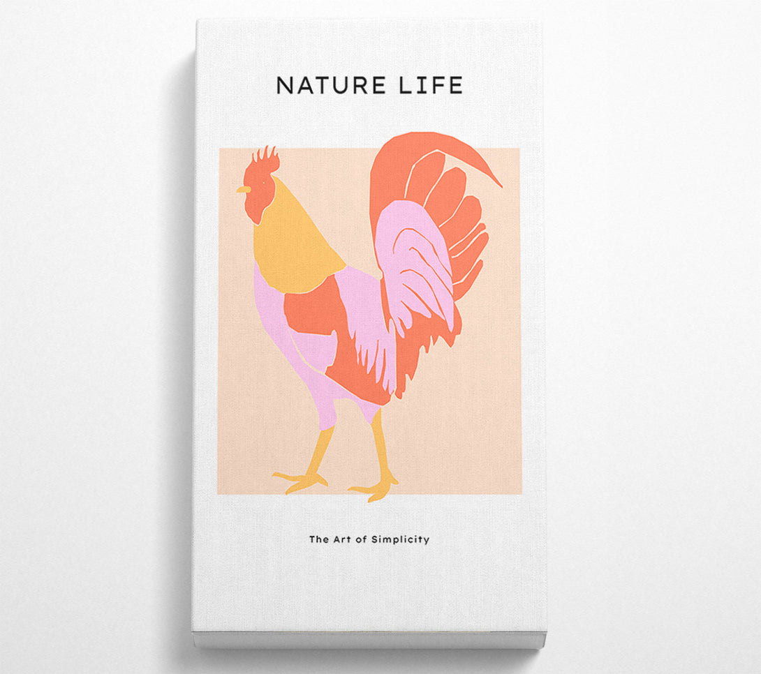  A Canvas Print of The Walking Cockerel Canvas Wall Art