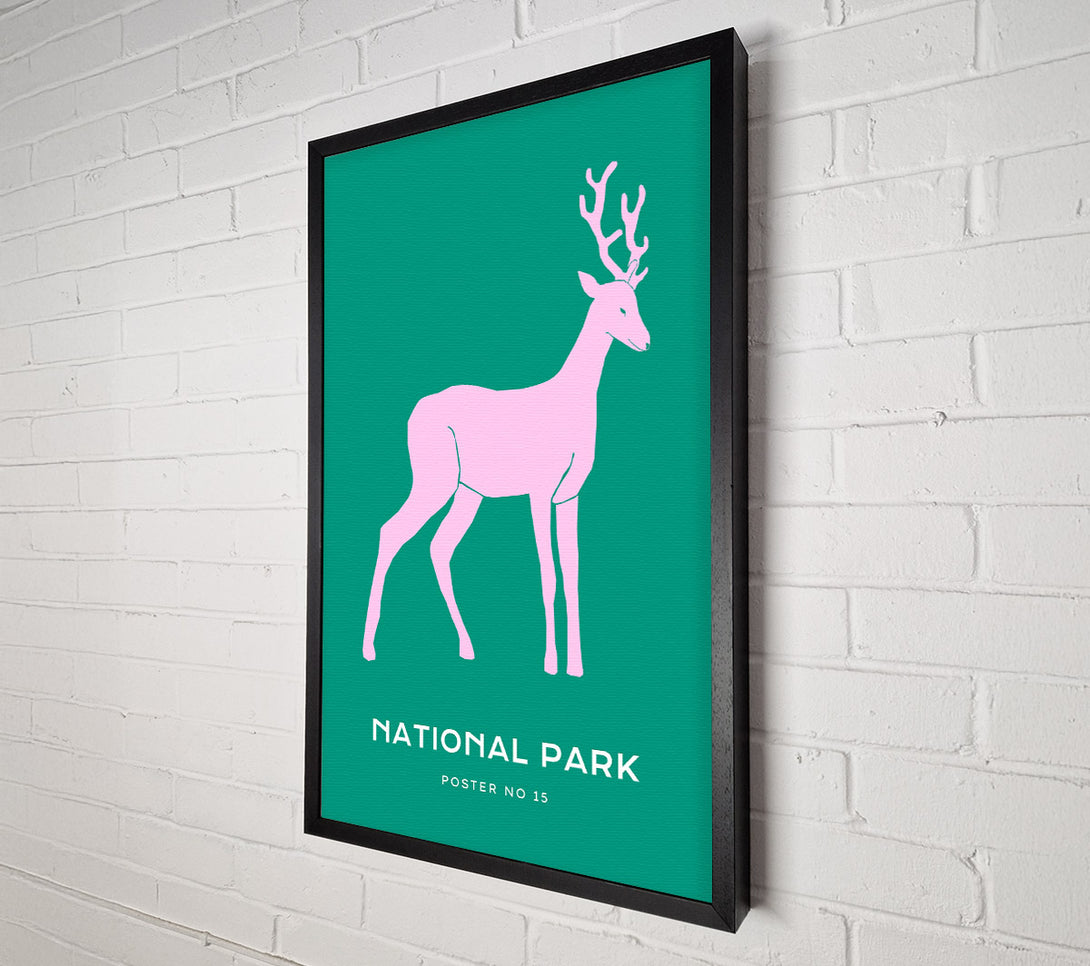  A Canvas Print of National Park Stag Canvas Wall Art