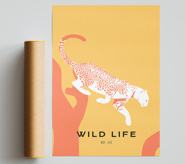 Leopard Leap Poster