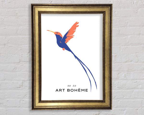 Hummingbird Flight Framed Print