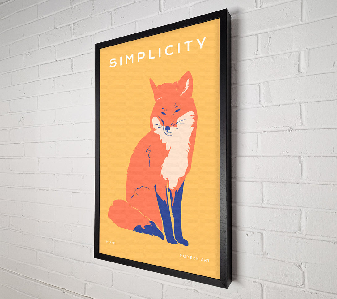  A Canvas Print of The Orange Fox Canvas Wall Art