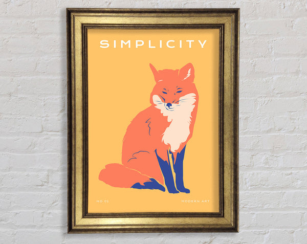The Orange Fox Framed Print