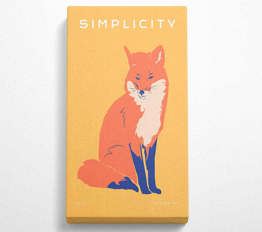  A Canvas Print of The Orange Fox Canvas Wall Art