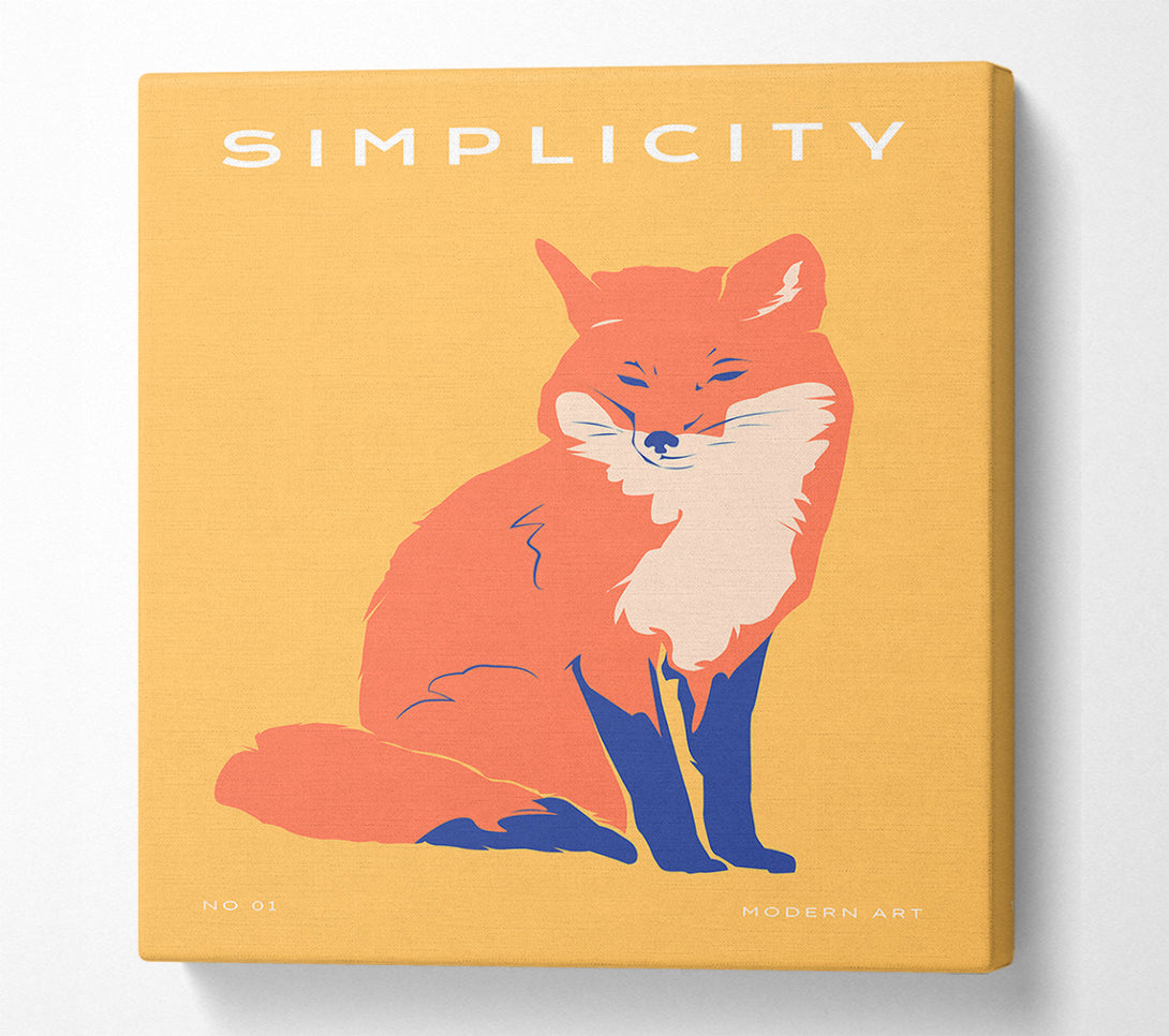  A Canvas Print of The Orange Fox Canvas Wall Art
