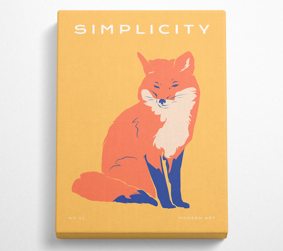  A Canvas Print of The Orange Fox Canvas Wall Art