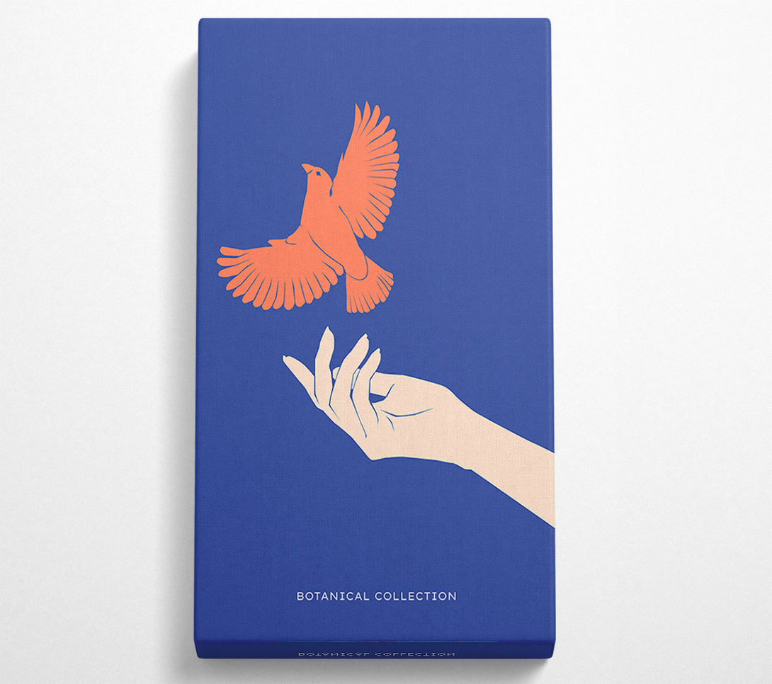  A Canvas Print of Dove From A Hand Flight Canvas Print