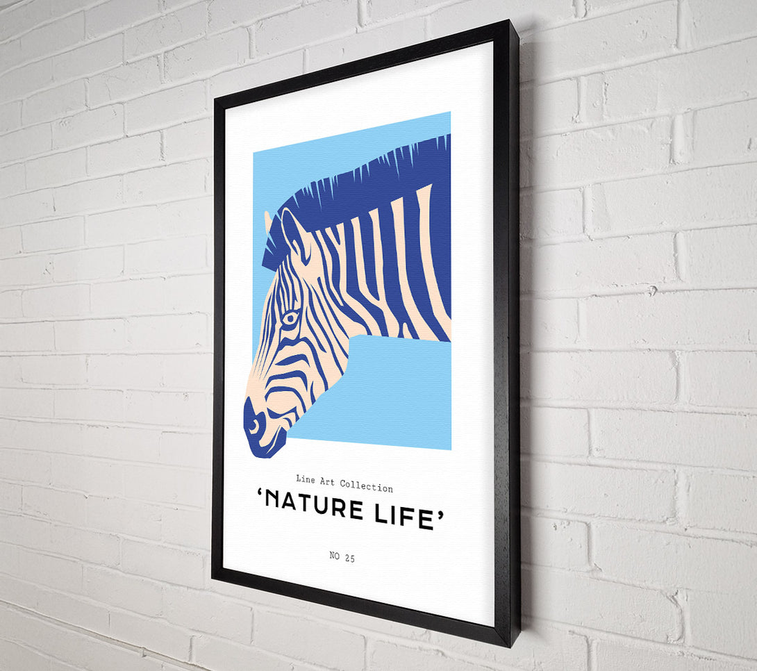  A Canvas Print of Zebra Nature Canvas Wall Art