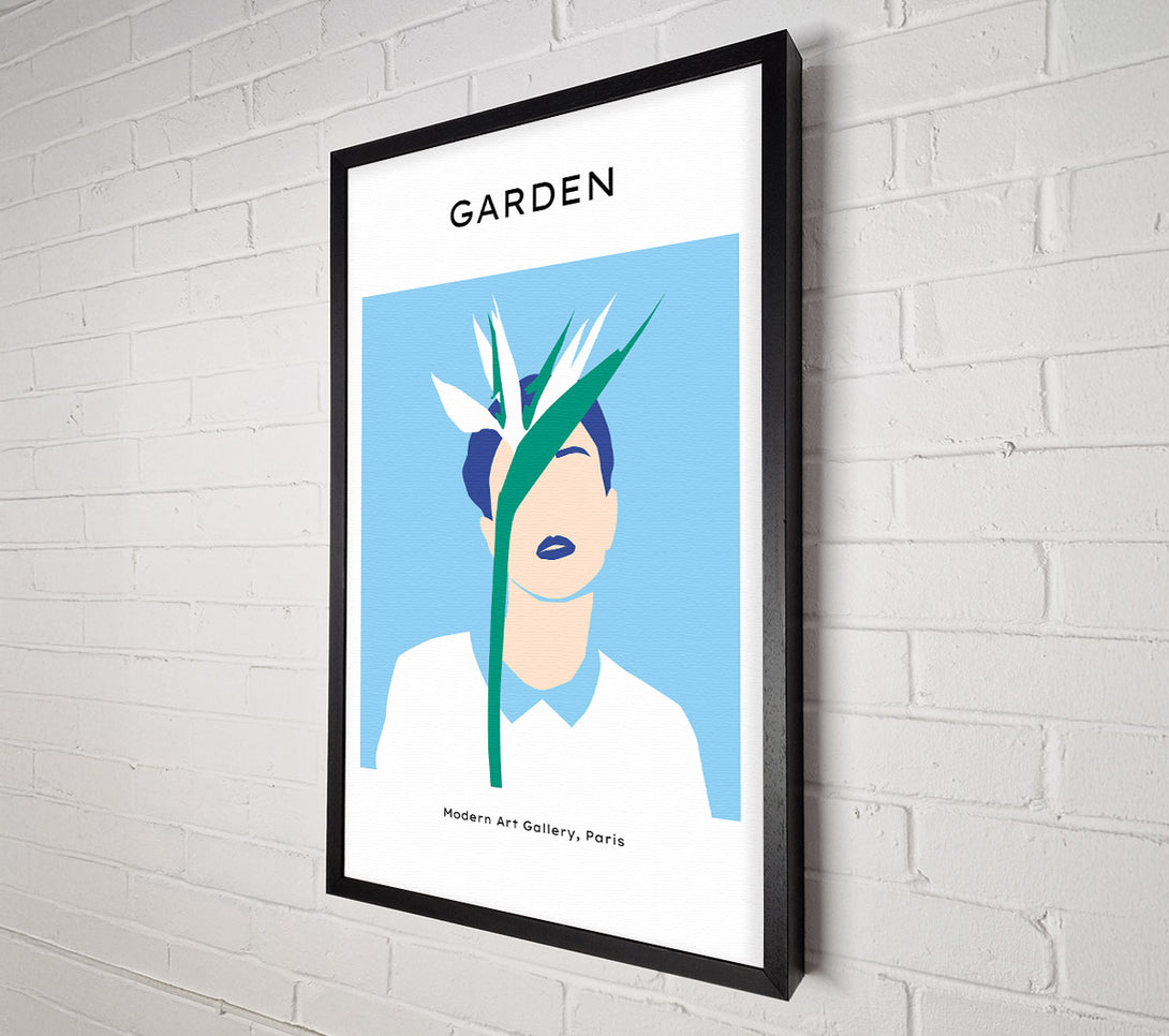  A Canvas Print of Bird Of Paradise White Flower Canvas Art