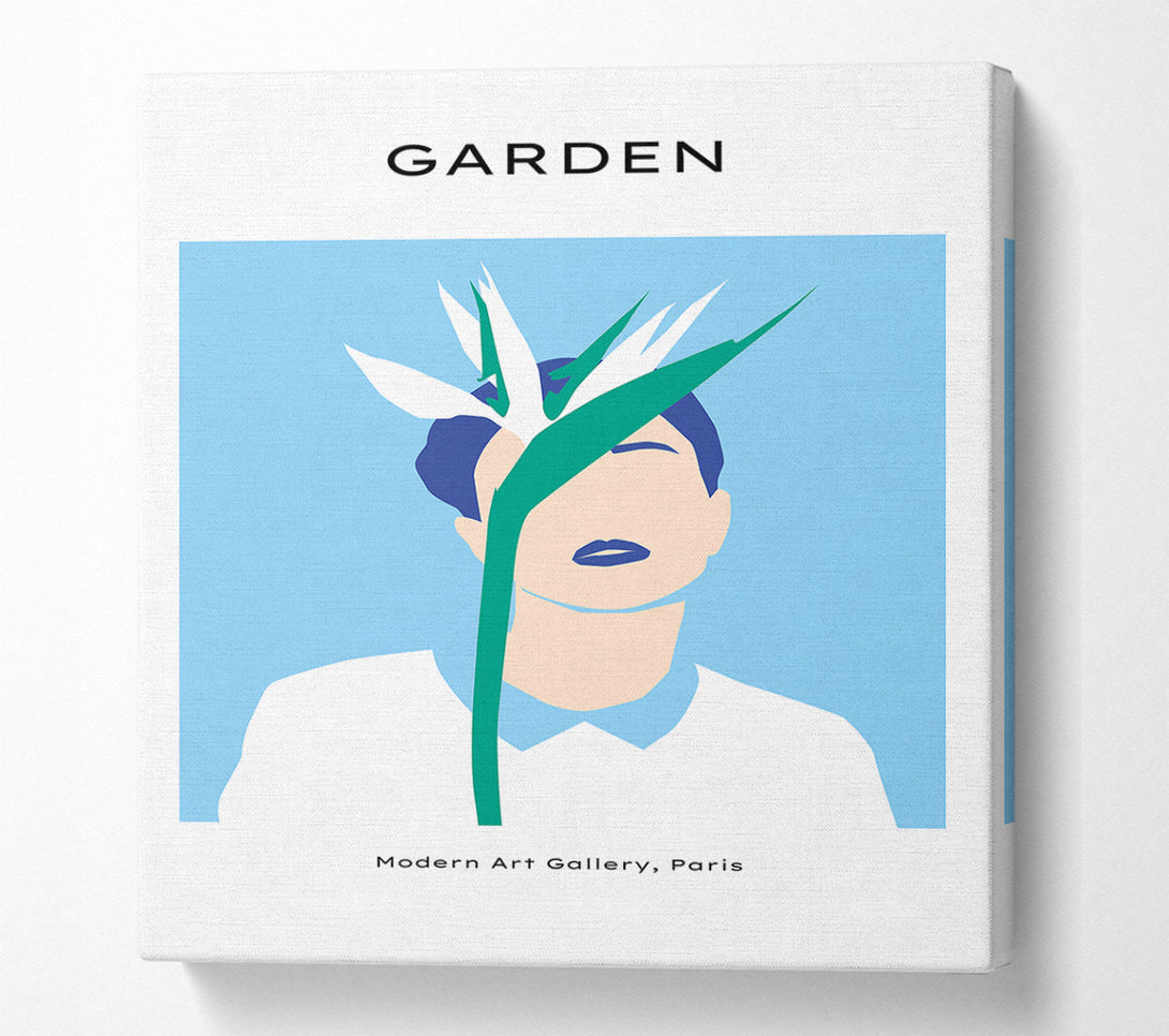  A Canvas Print of Bird Of Paradise White Flower Canvas Art
