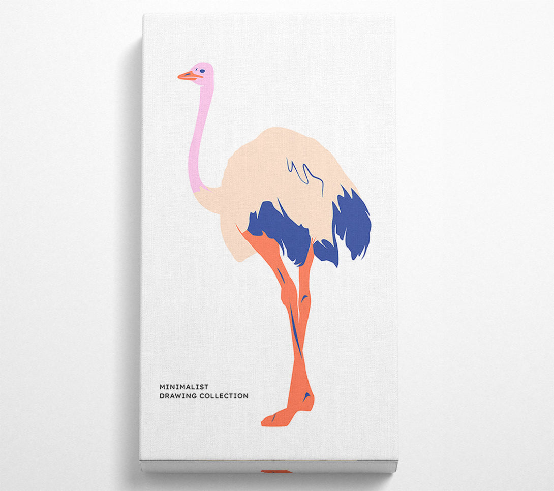  A Canvas Print of Minimalist Ostridge Canvas Print