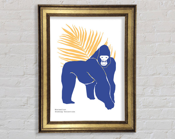 Simple Gorilla Framed Print
