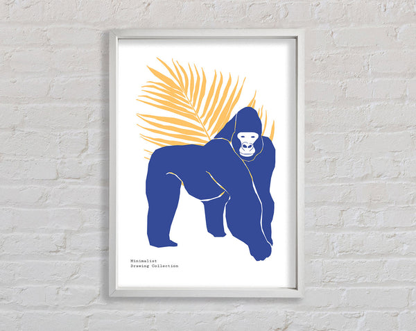 Simple Gorilla Framed Print
