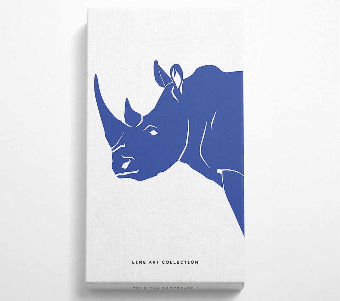  A Canvas Print of Blue Rhino Canvas Art