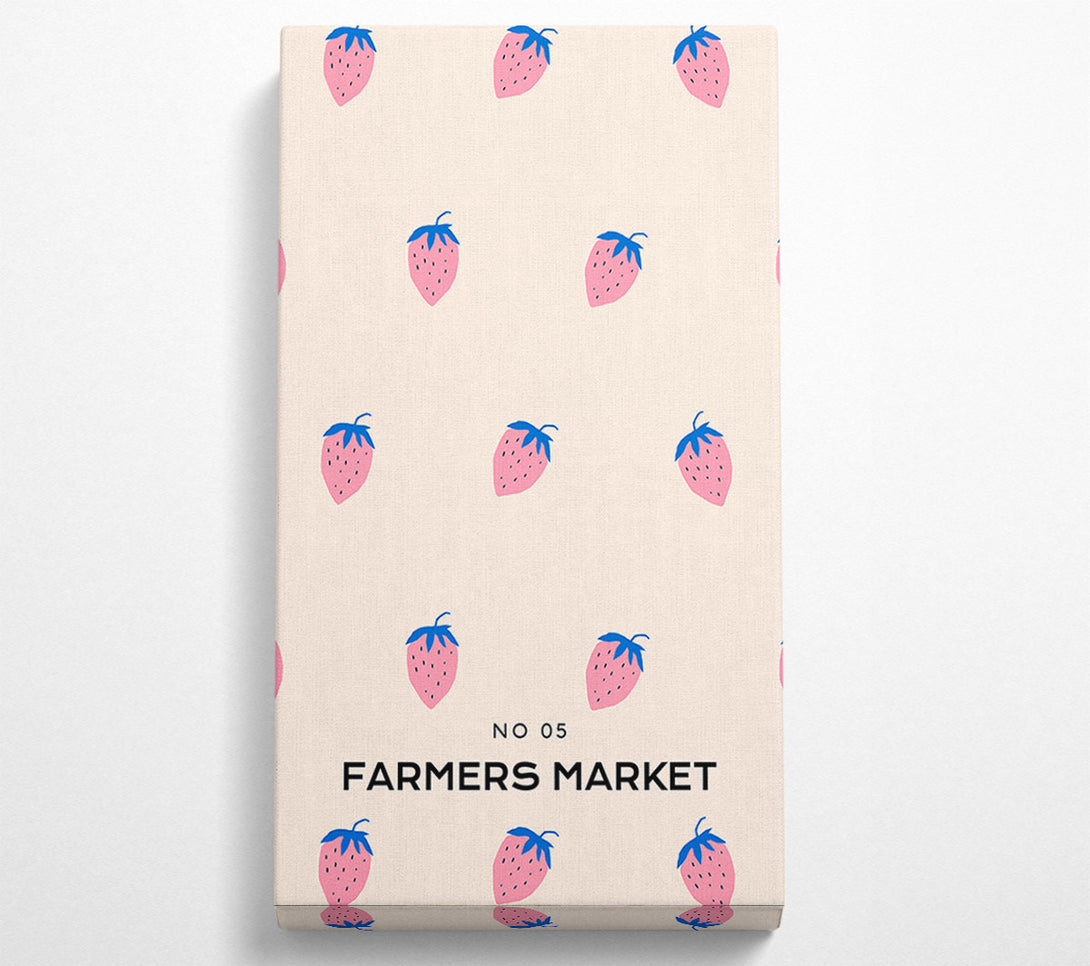  A Canvas Print of Strawberries Farmers Market Canvas Art