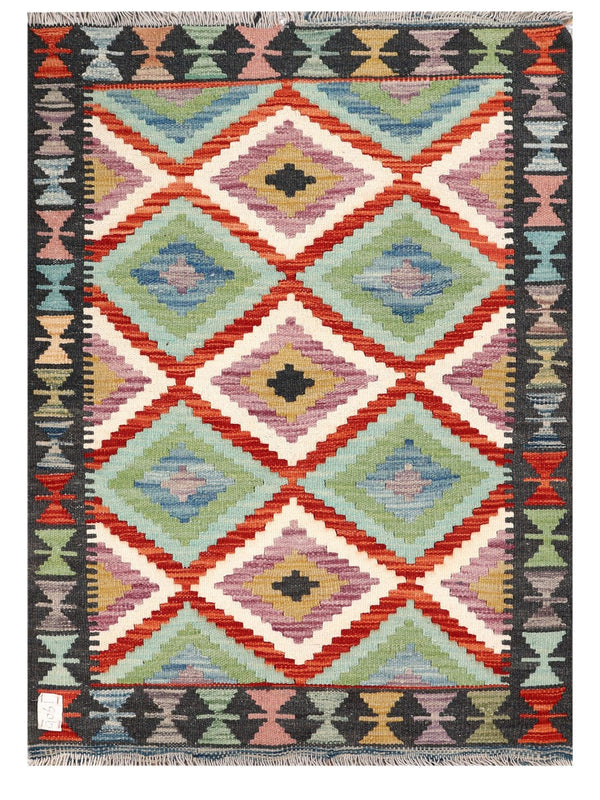 Maimana Afghanistan Kilim Rug - 119 x 86 cm