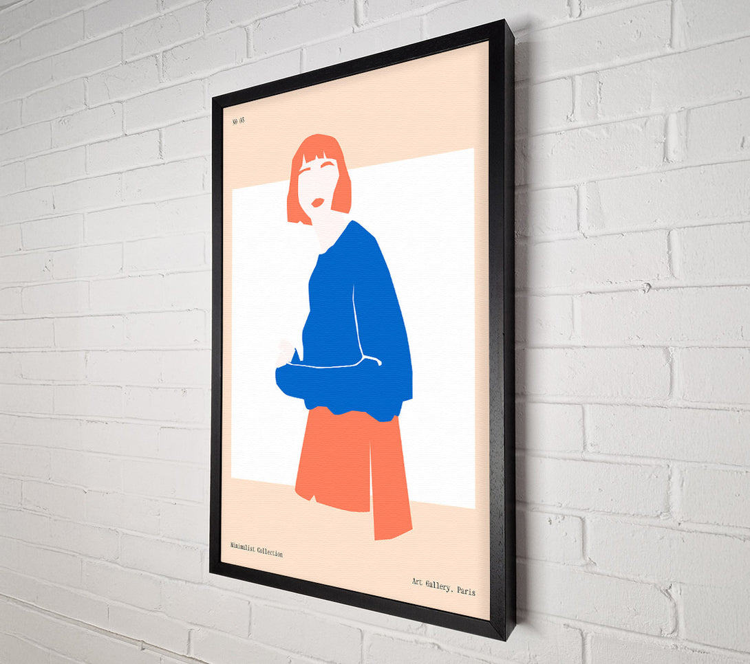  A Canvas Print of Orange Hair Woman Canvas Wall Art