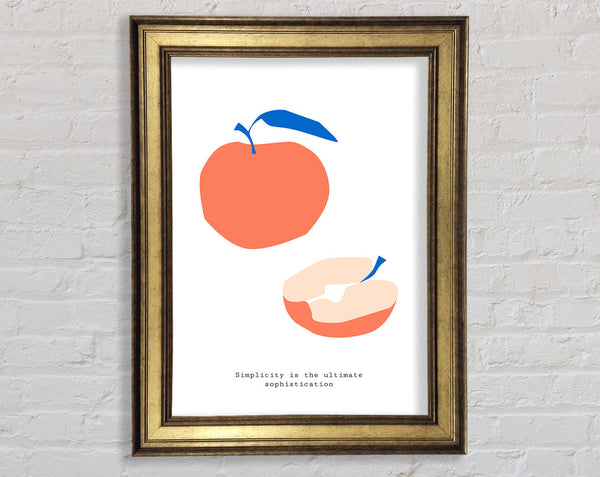 Simple Apple Framed Print
