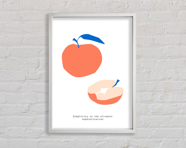 Simple Apple Framed Print