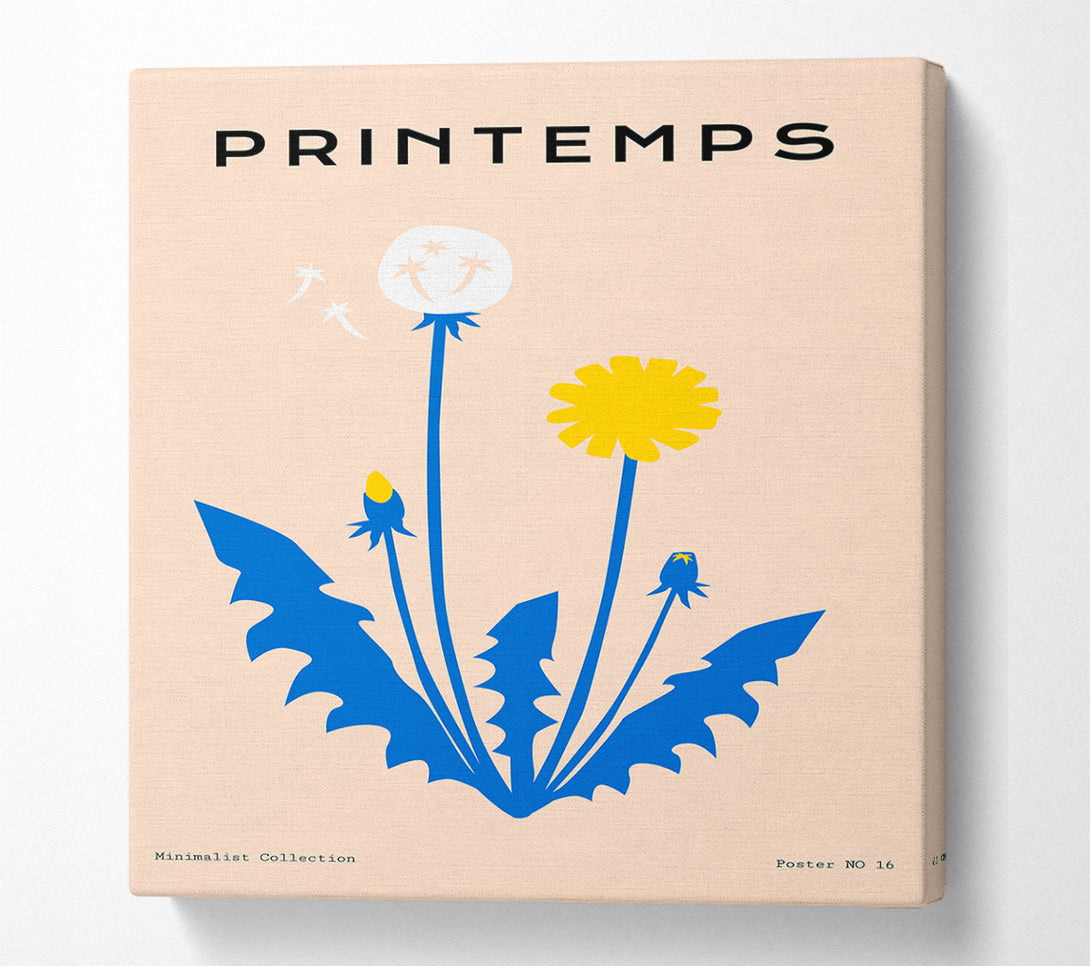  A Canvas Print of Dandelion Spring Canvas Art
