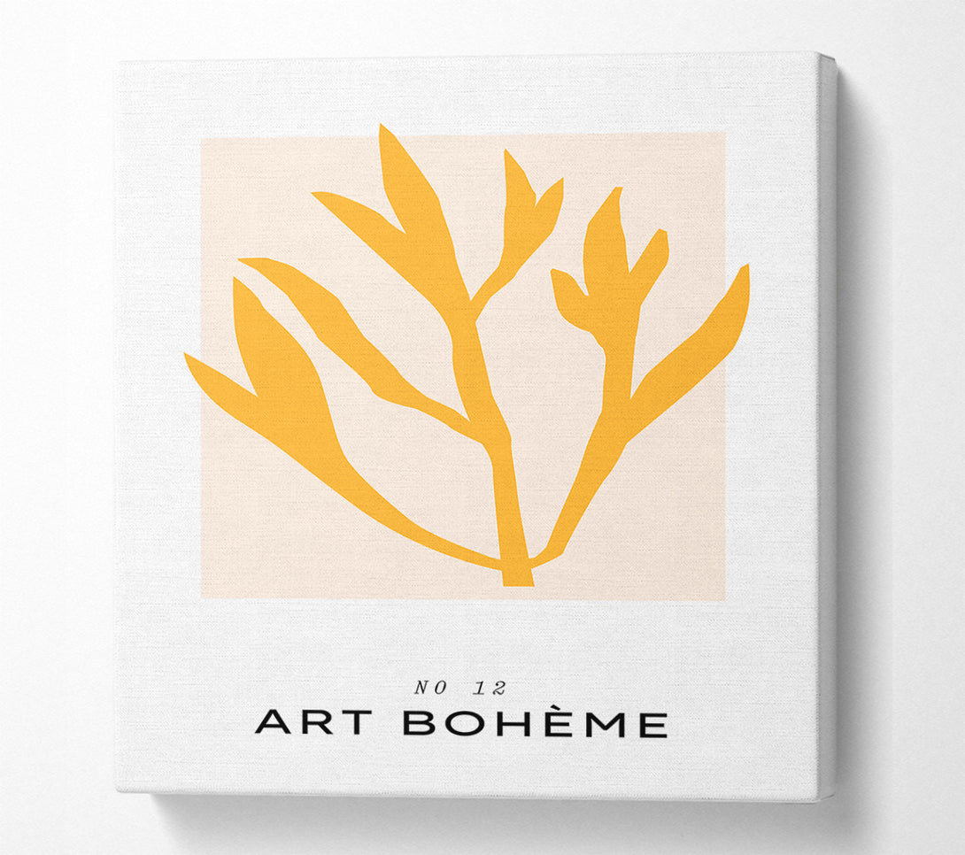  A Canvas Print of Yellow Flower Bohemian Canvas Print