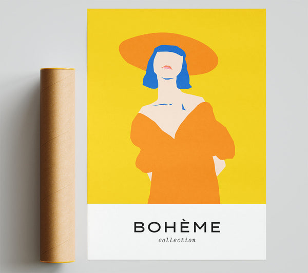 Yellow Summer Fashion Poster