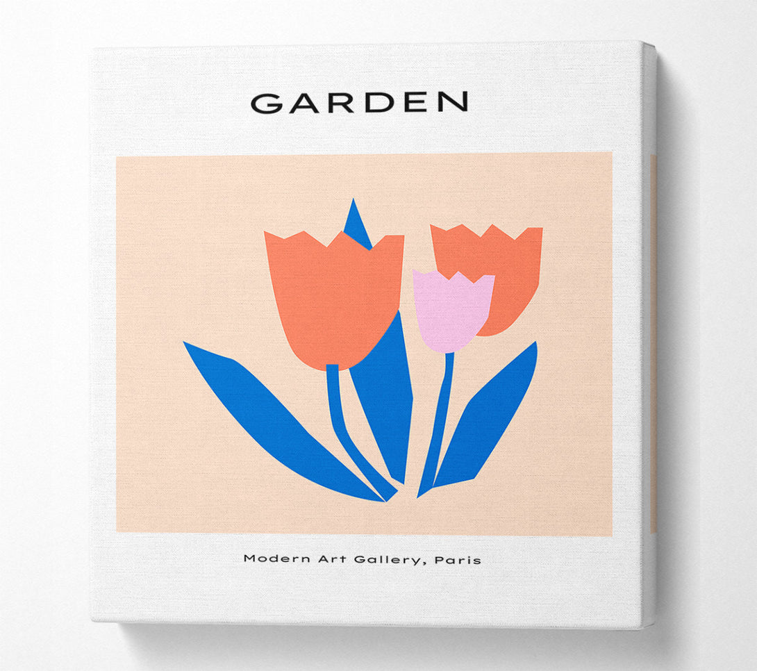  A Canvas Print of The Tulip Garden Canvas Print