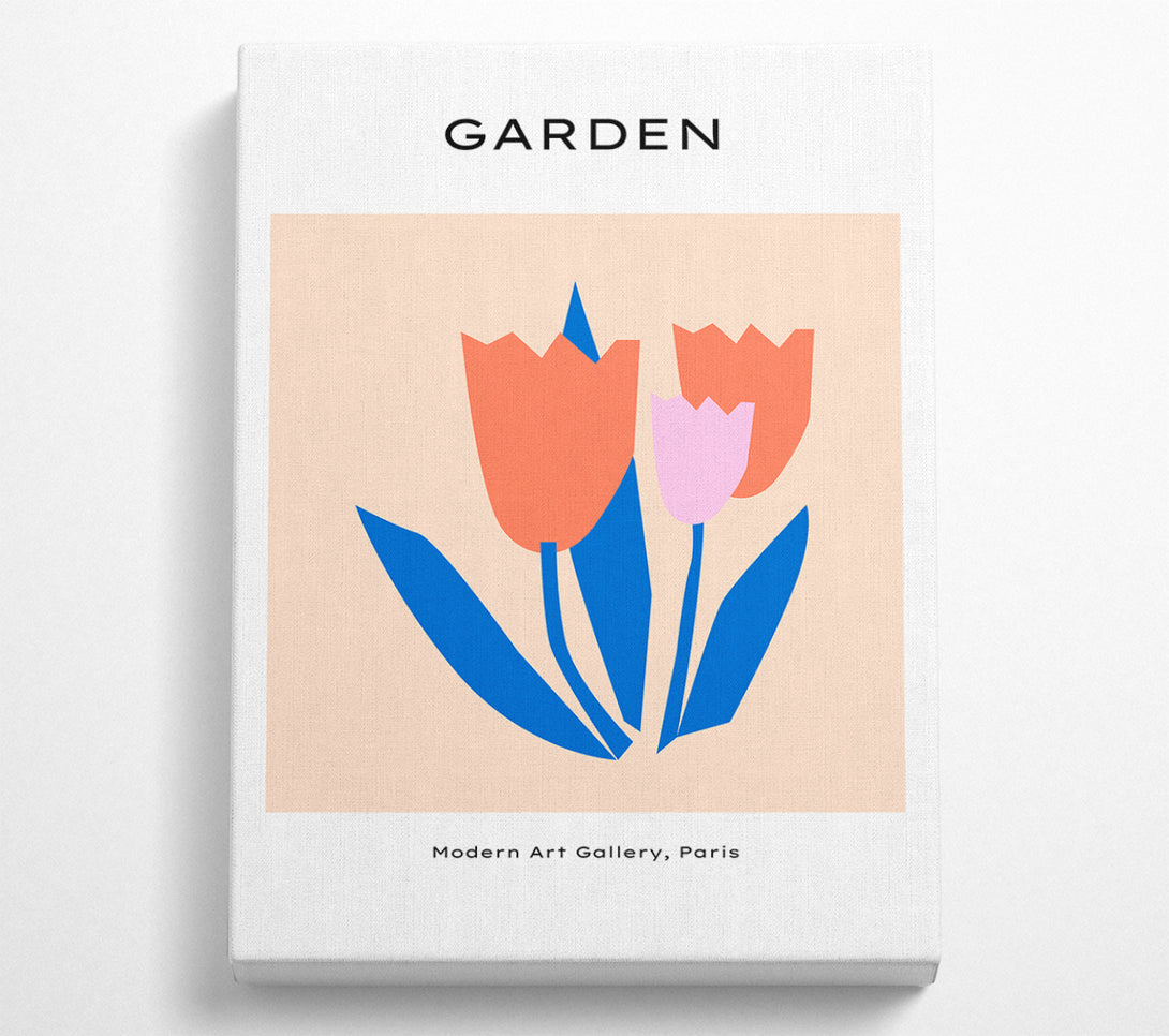  A Canvas Print of The Tulip Garden Canvas Print