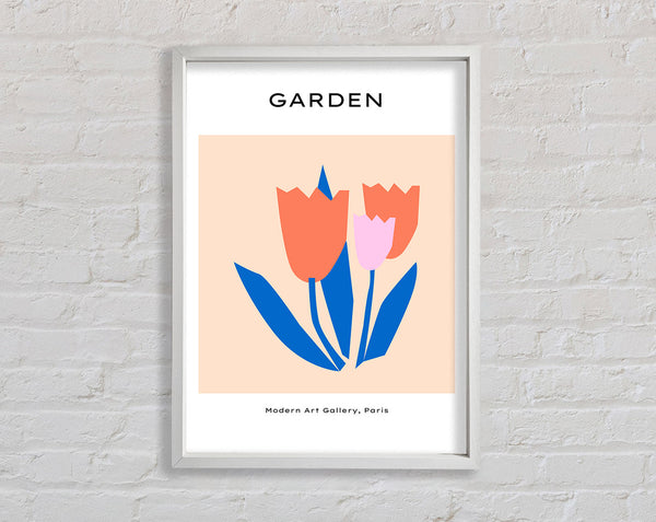 The Tulip Garden Framed Print