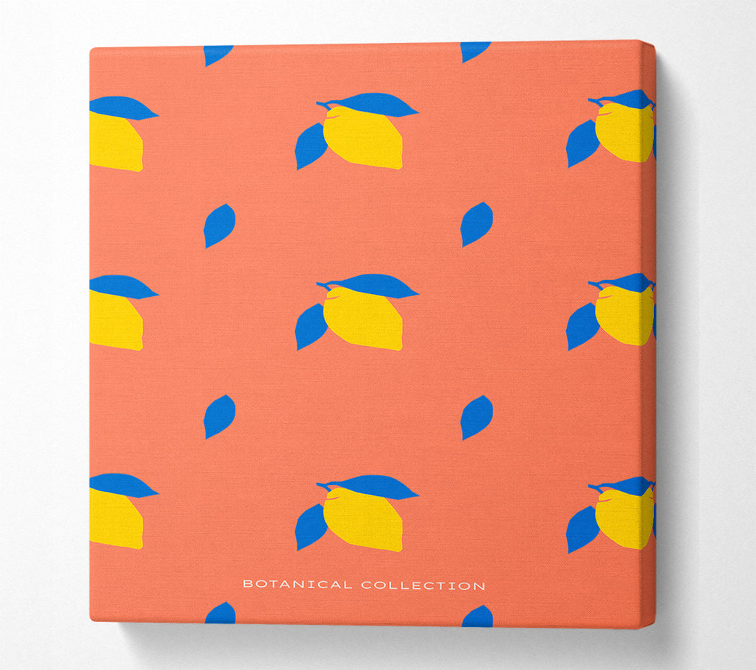  A Canvas Print of Lemon Pattern Canvas Art