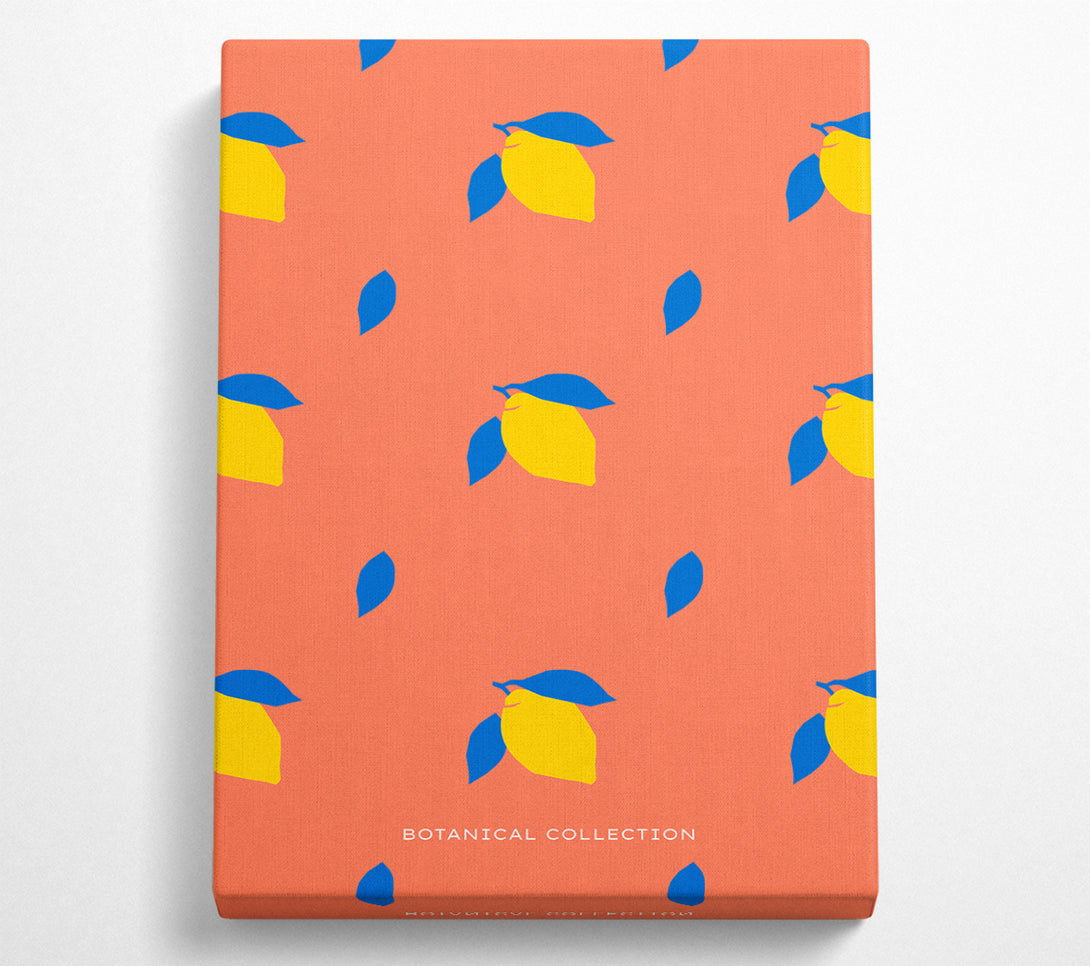  A Canvas Print of Lemon Pattern Canvas Art
