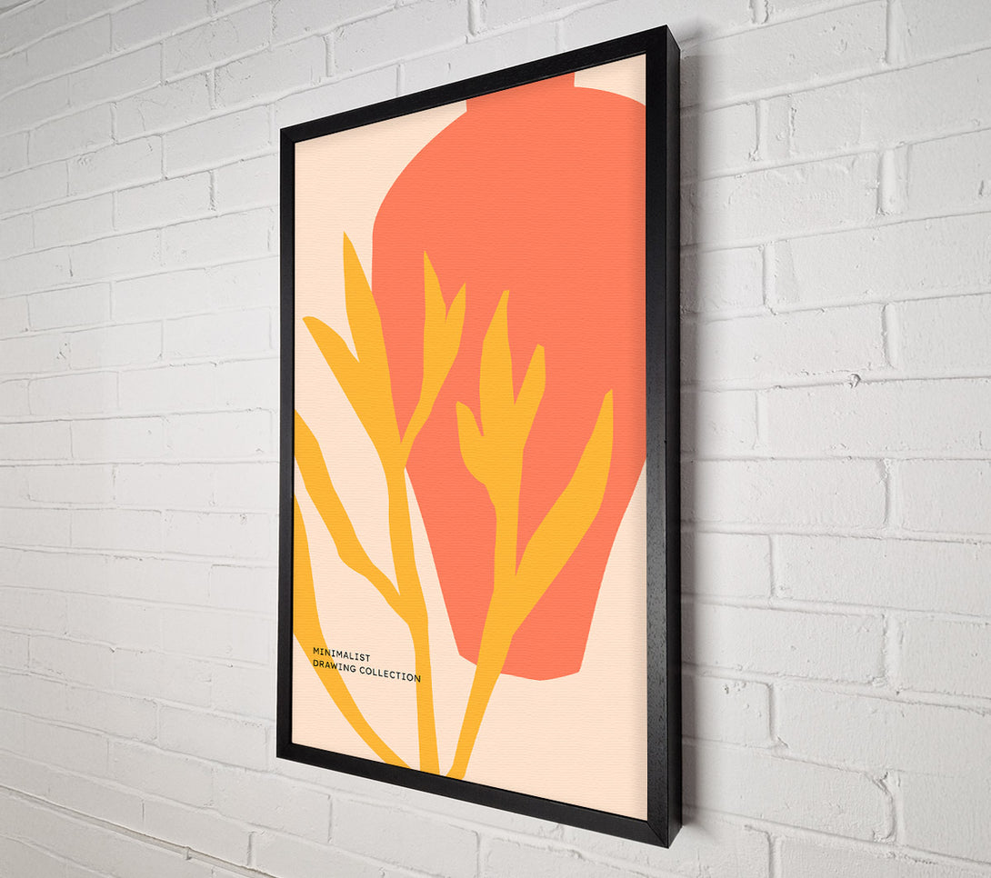  A Canvas Print of Yellow Plant And Vase Canvas Art