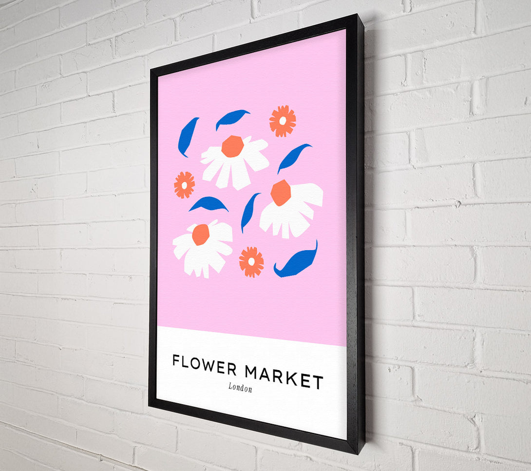  A Canvas Print of London Flower Market Canvas Print