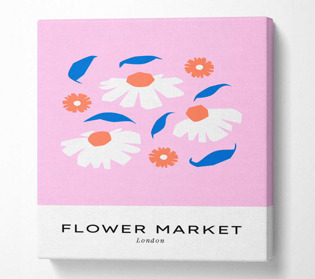  A Canvas Print of London Flower Market Canvas Print