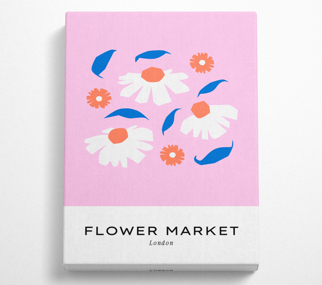  A Canvas Print of London Flower Market Canvas Print