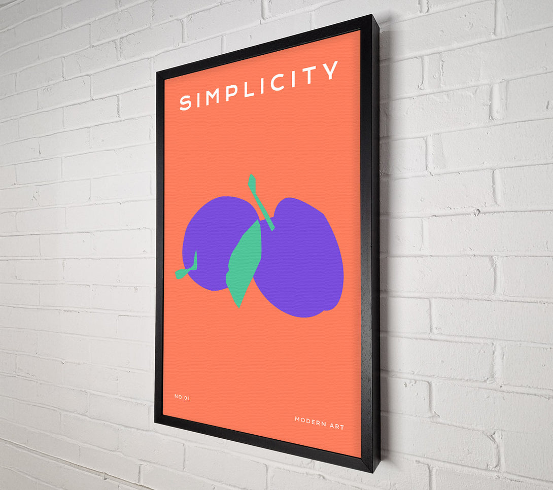  A Canvas Print of Striking Plums Canvas Art