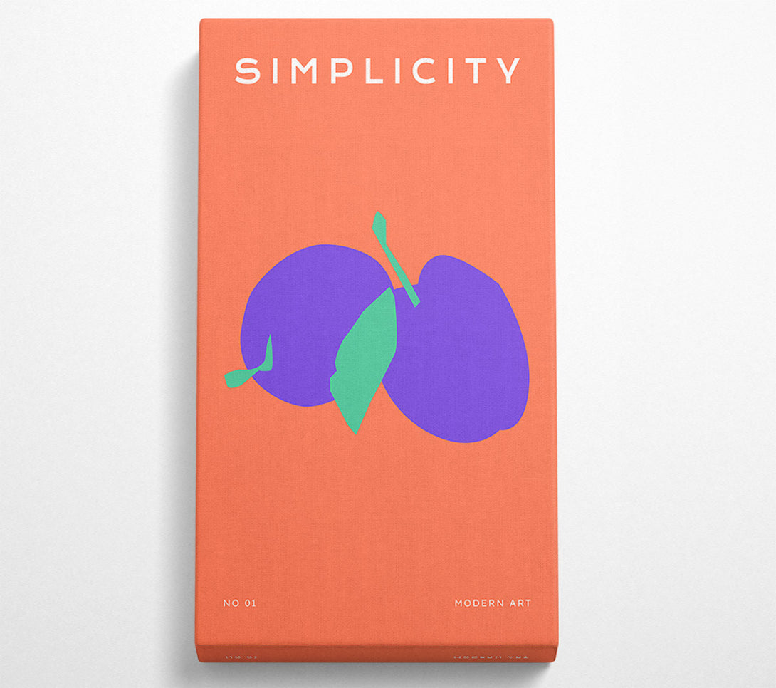  A Canvas Print of Striking Plums Canvas Art