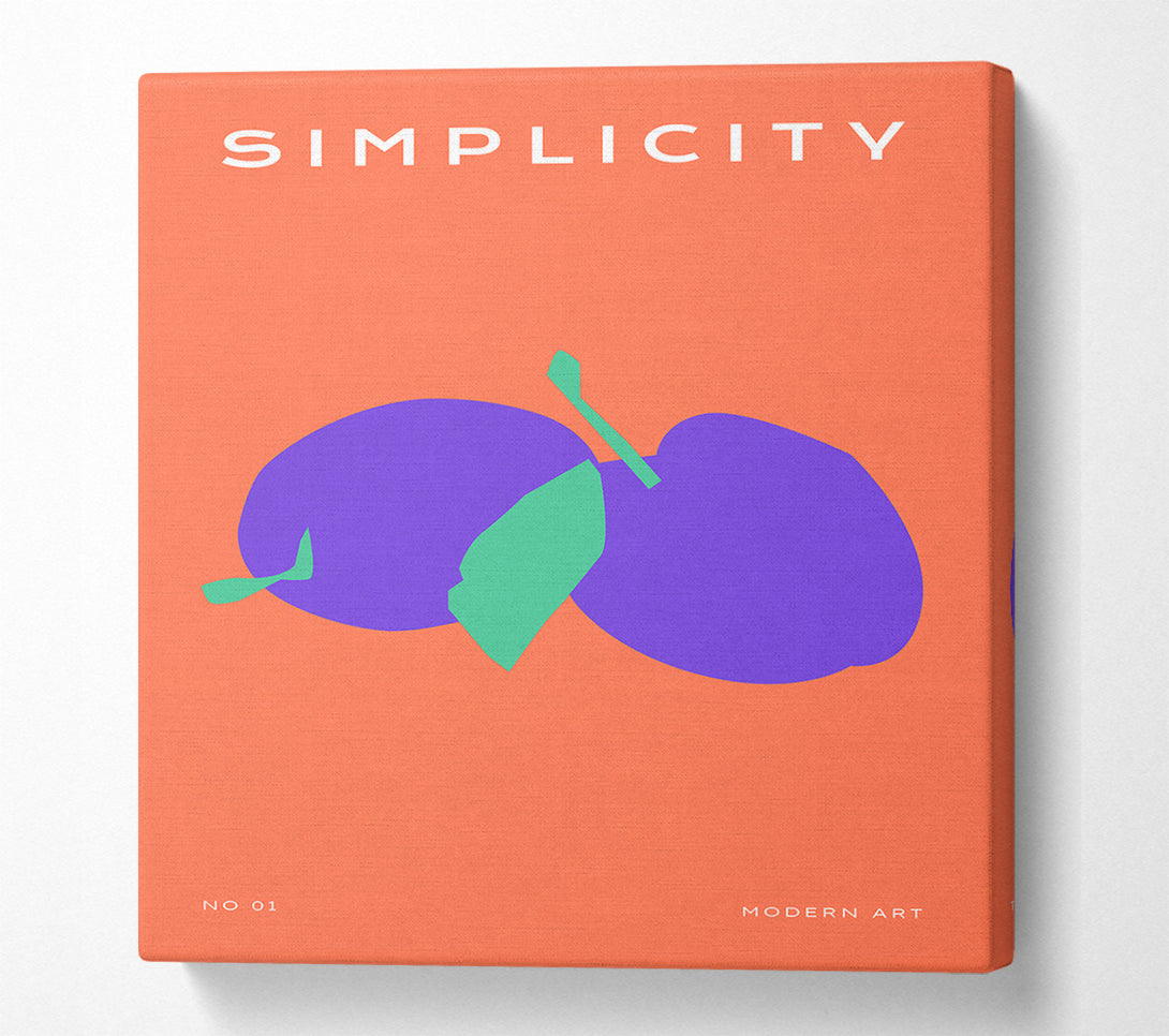 A Canvas Print of Striking Plums Canvas Art