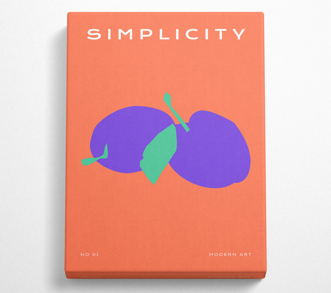 A Canvas Print of Striking Plums Canvas Art