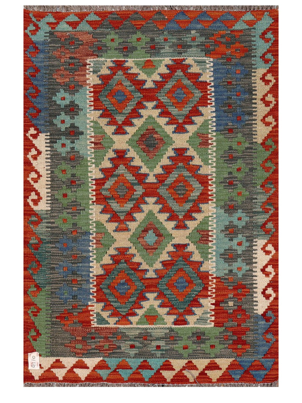 Maimana Afghanistan Kilim Rug - 127 x 85 cm