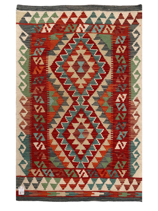 Maimana Afghanistan Kilim Rug - 130 x 82 cm