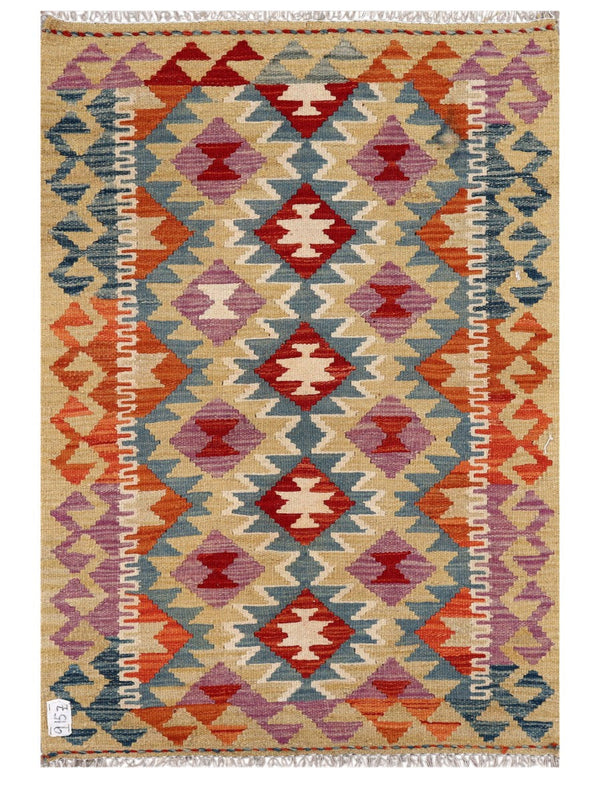 Maimana Afghanistan Kilim Rug - 118 x 81 cm