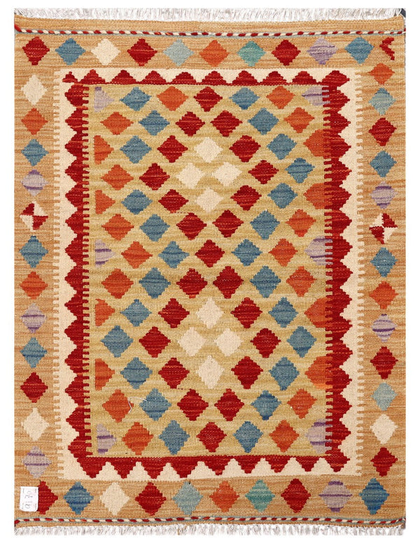 Maimana Afghanistan Kilim Rug - 113 x 84 cm