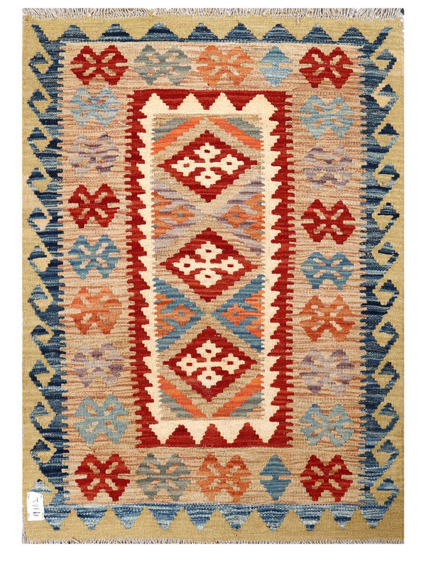 Maimana Afghanistan Kilim Rug - 122 x 87 cm
